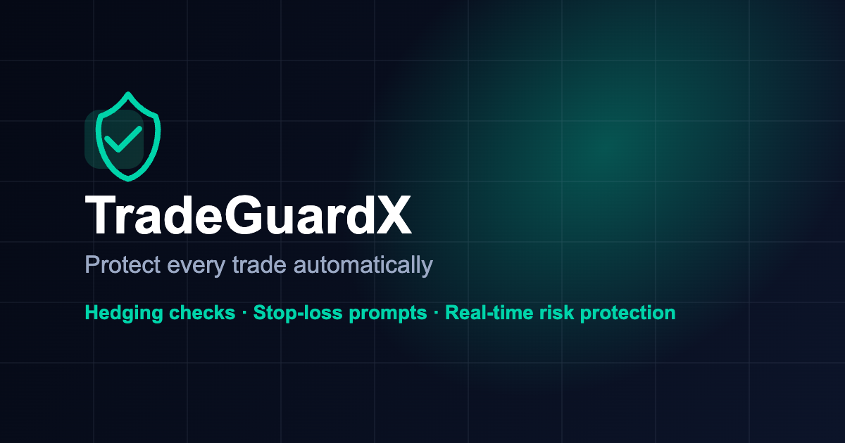TradeGuardX — 官网预览图